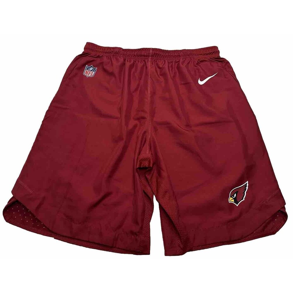 Men's Nike Dri-Fit NFL Arizona Cardinals Training Shorts 10" Size Large Red